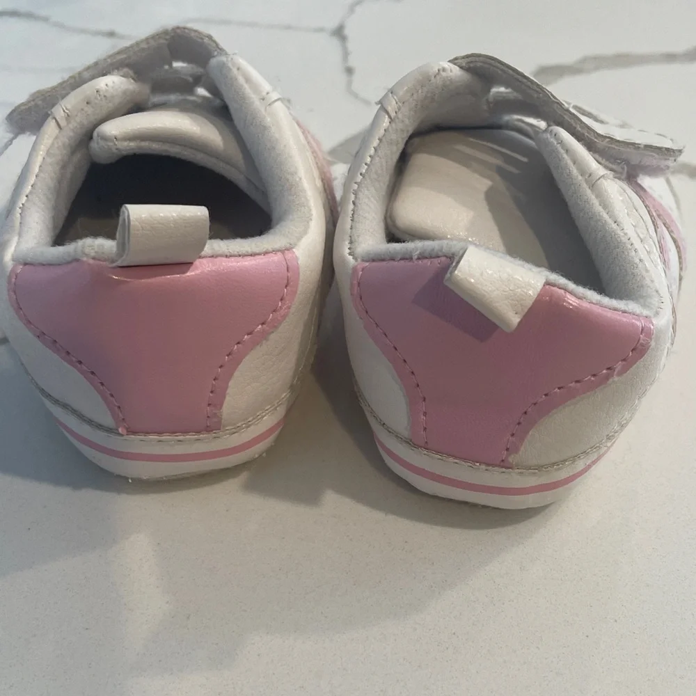 White and Pink Kids Shoes